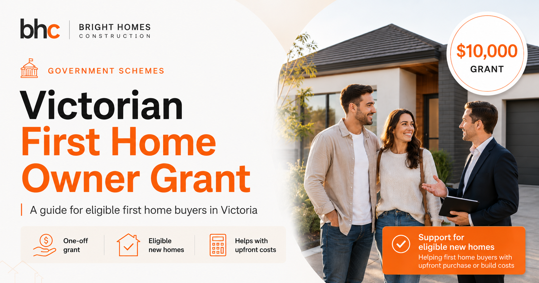 Victorian First Home Owner Grant 2026: How the $10,000 Grant Works